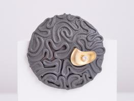 Jewellery brooch design by Faith Wylie, HND jewellery student 